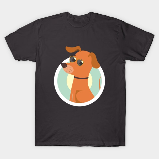 Cool Dog T-Shirt by Gunszz